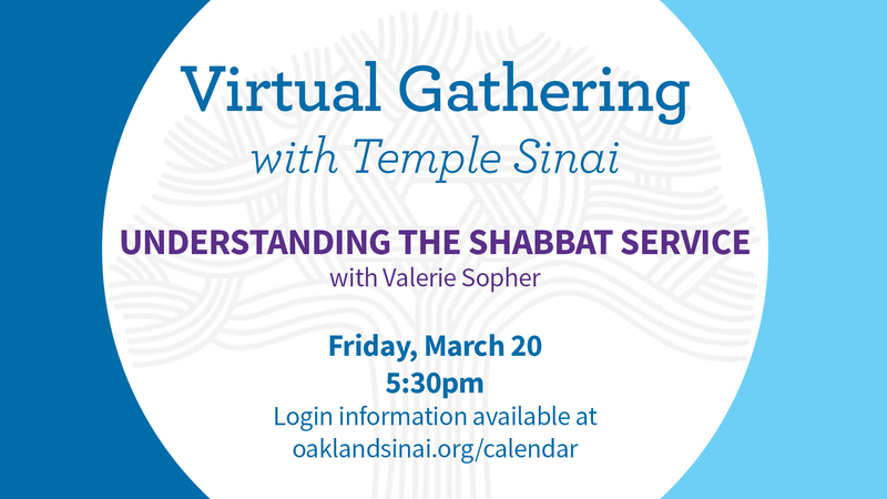 Banner Image for Understanding the Shabbat Service with Valerie Sopher—ZOOM